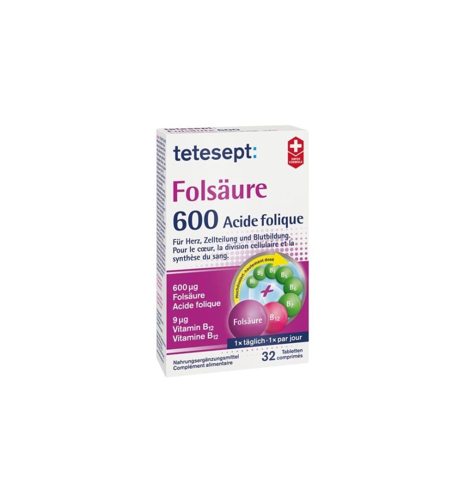 tetesept - Acide folique 600 32 comprimés