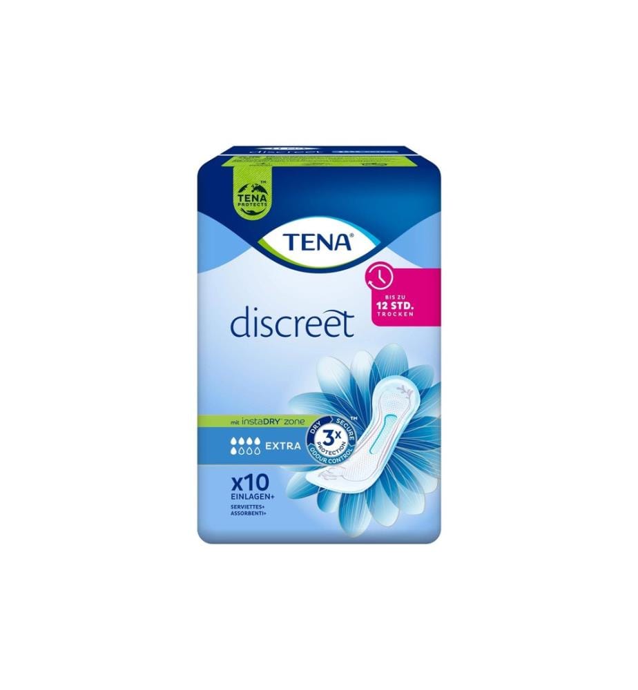 Tena - Inkontinenz Einlagen Discreet Extra 10 Stück