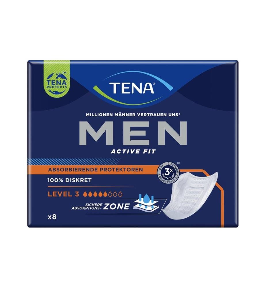 Tena - Inkontinenz Einlagen Men Active Fit Level 3 8 Stück