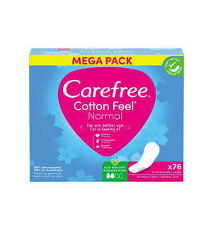 Carefree - Protège-slip Cotton Feel Aloe 76 Pièce/s