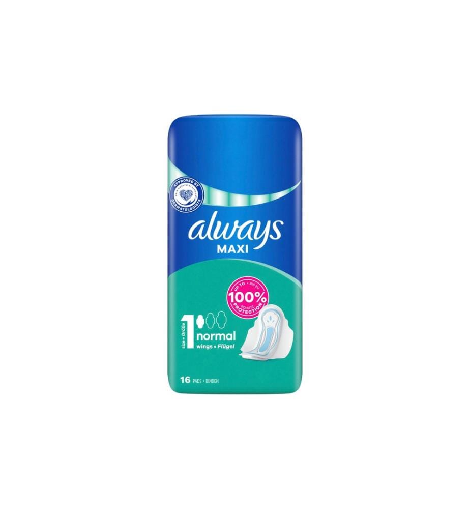 Always - Binde mit Flügeln Maxi Normal 16 Stück