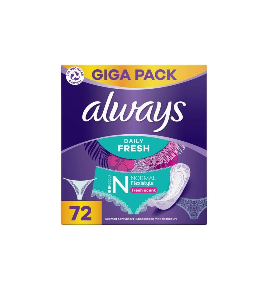 Always - Protège-slip Daily Fresh Flexistyle Normal 72 pièces