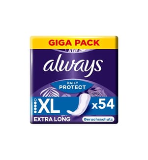 Always - Protège-slip Daily Protect Extra Long 54 pièces