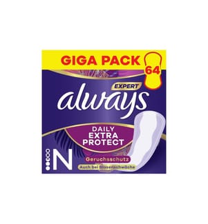 Always - Protège-slip Expert Daily Protect Normal 64 pièces