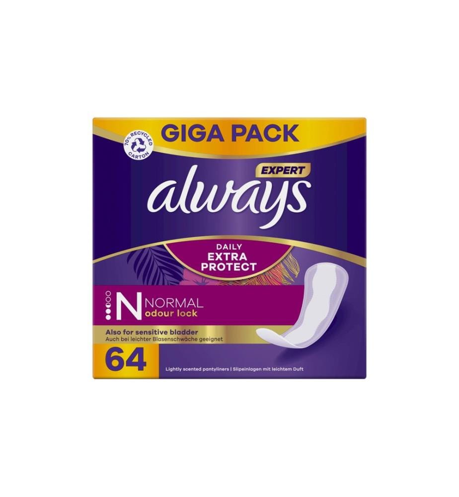 Always - Protège-slip Expert Daily Protect Normal 64 pièces