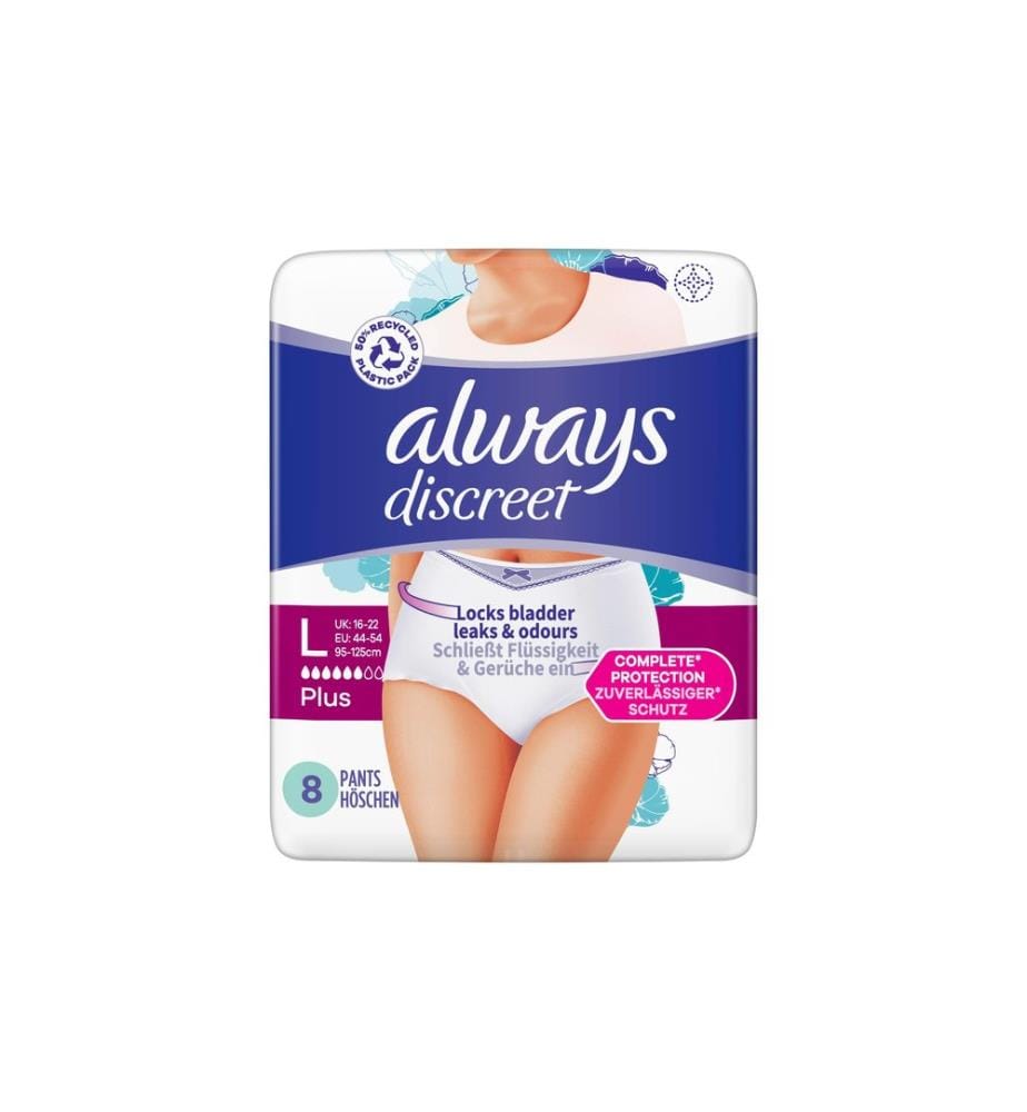 Always - Inkontinenz Pants Discreet Plus L 32 Stück