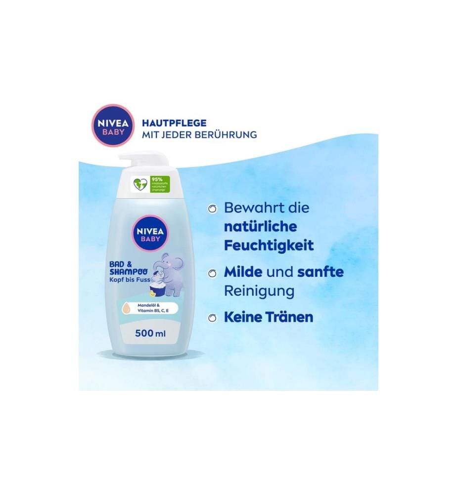 NIVEA BABY - Bad & Shampoo Kopf bis Fuss 500 ml