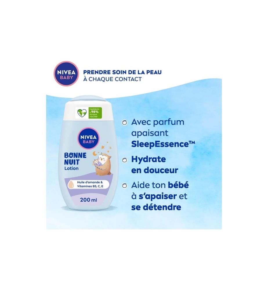 NIVEA BABY - Lotion de soin pour bébé Bonne nuit 200 ml