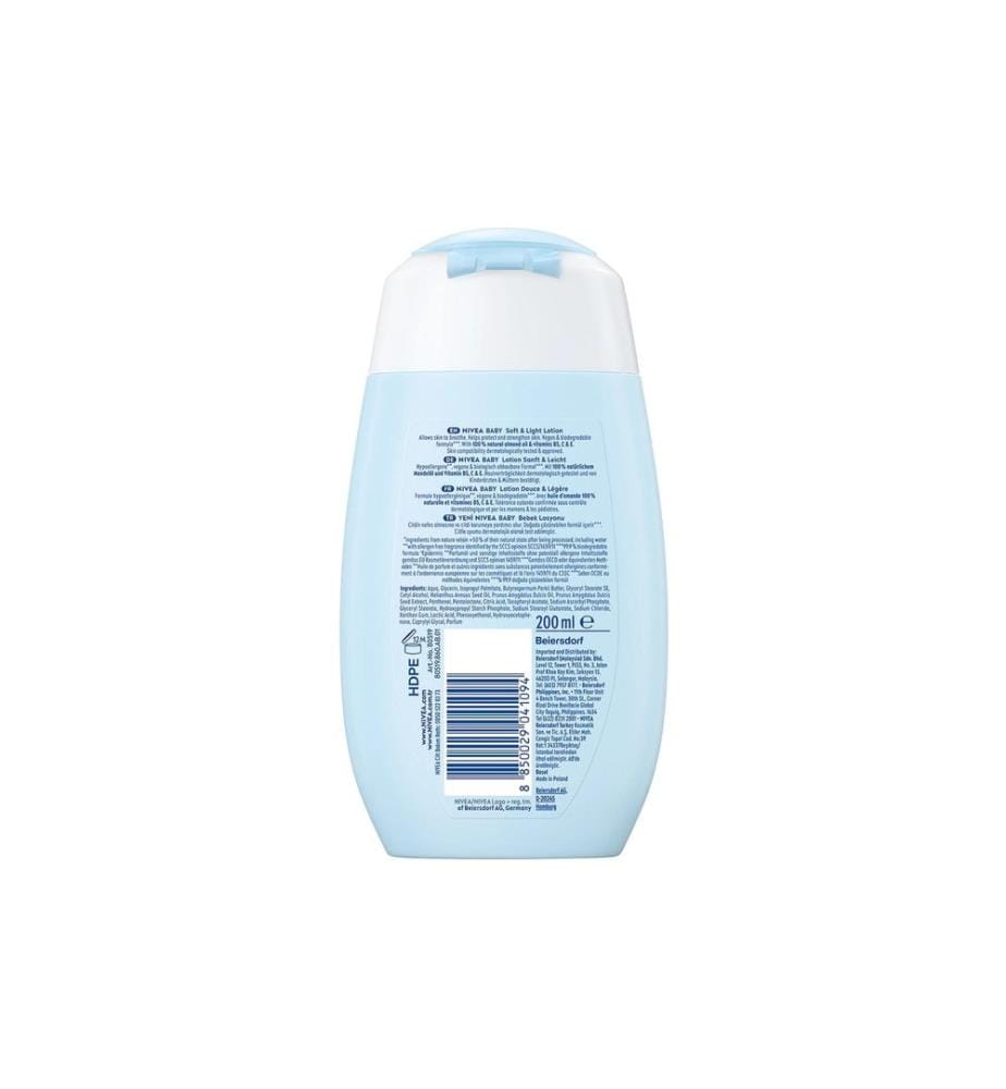 NIVEA BABY - Lotion de soin pour bébé Doux & léger 200 ml