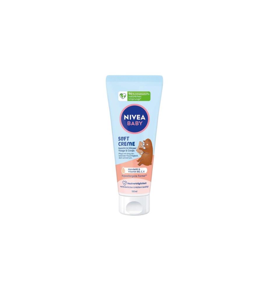 NIVEA BABY - Crème nutritive Soft visage & corps 100 ml