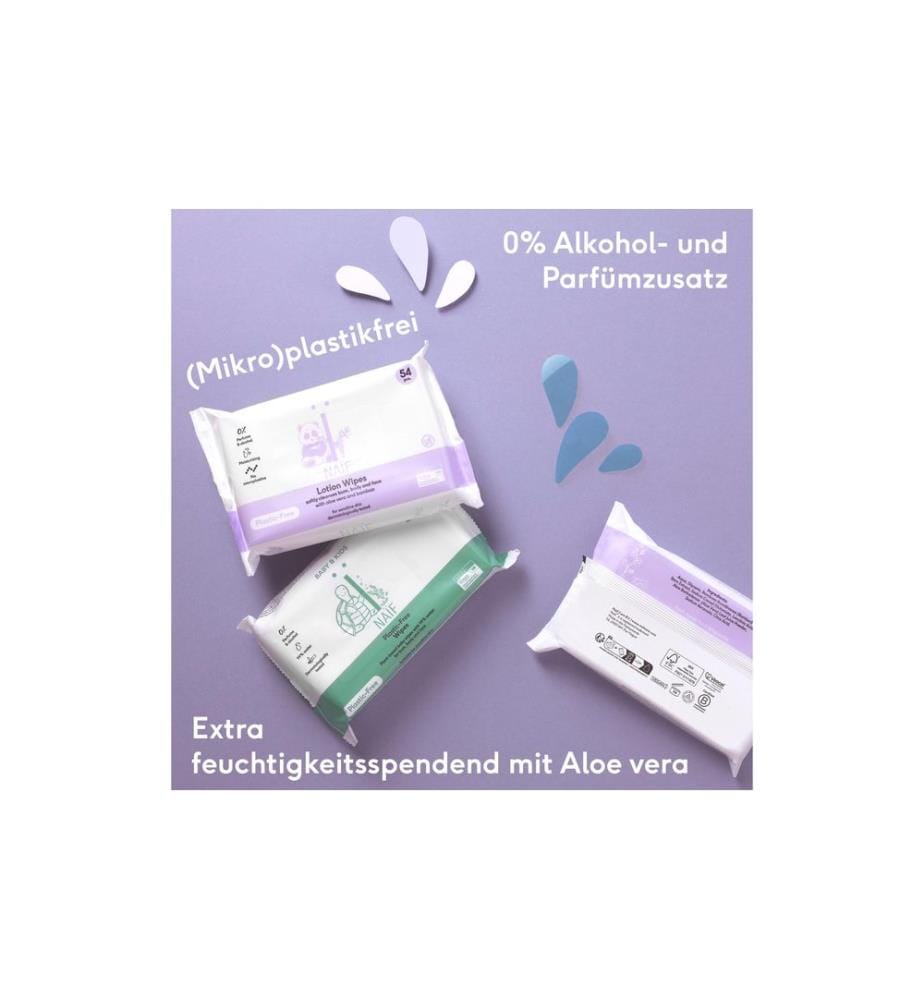 NAÏF - Feuchttücher kunststofffreie Lotion 1x 54 Stk.