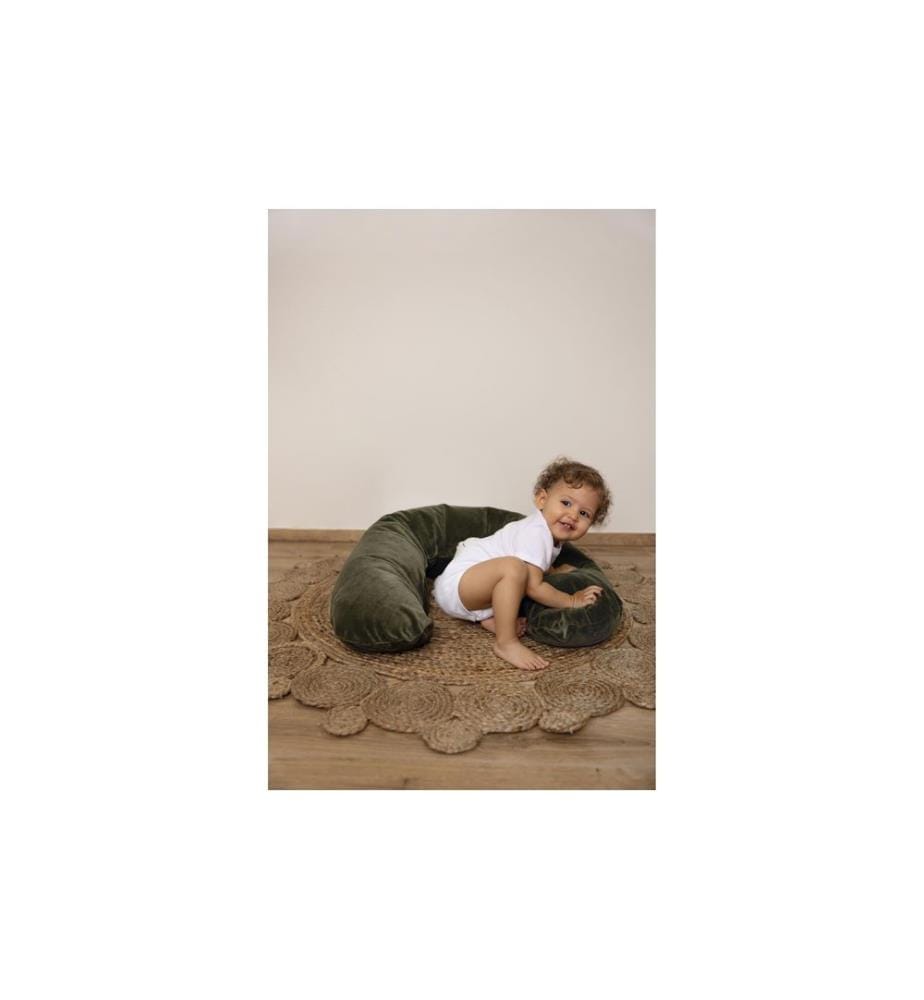 ZEWI bébé-jou Coussin d'allaitement Moss 190 cm