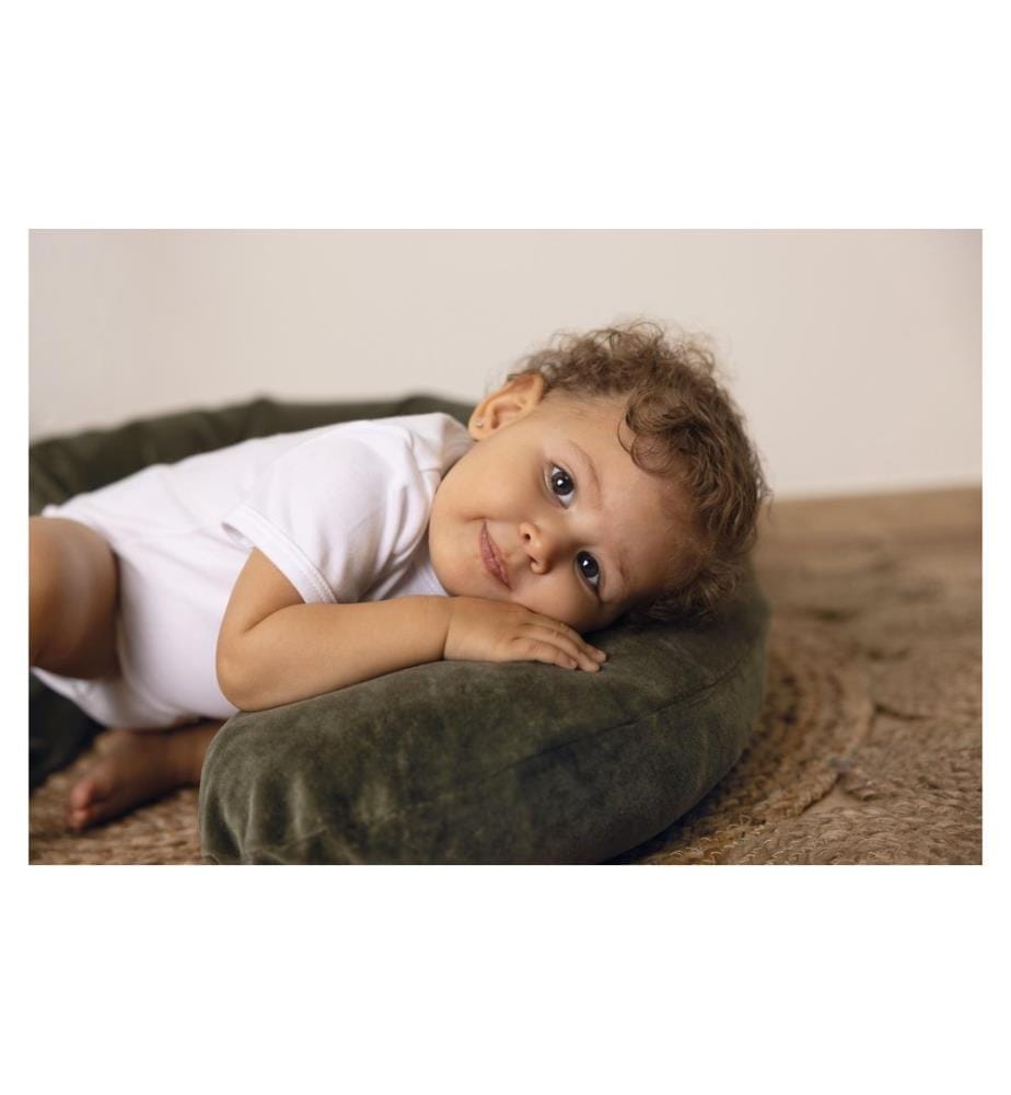 ZEWI bébé-jou Coussin d'allaitement Moss 190 cm