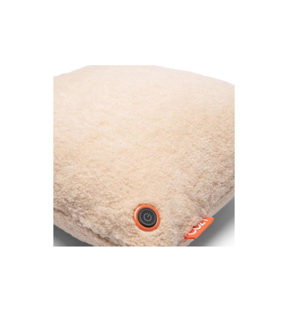 BODI-TEK - Coussin chauffant Cozy Una Wooly Fonctionnement sur batterie, Beige