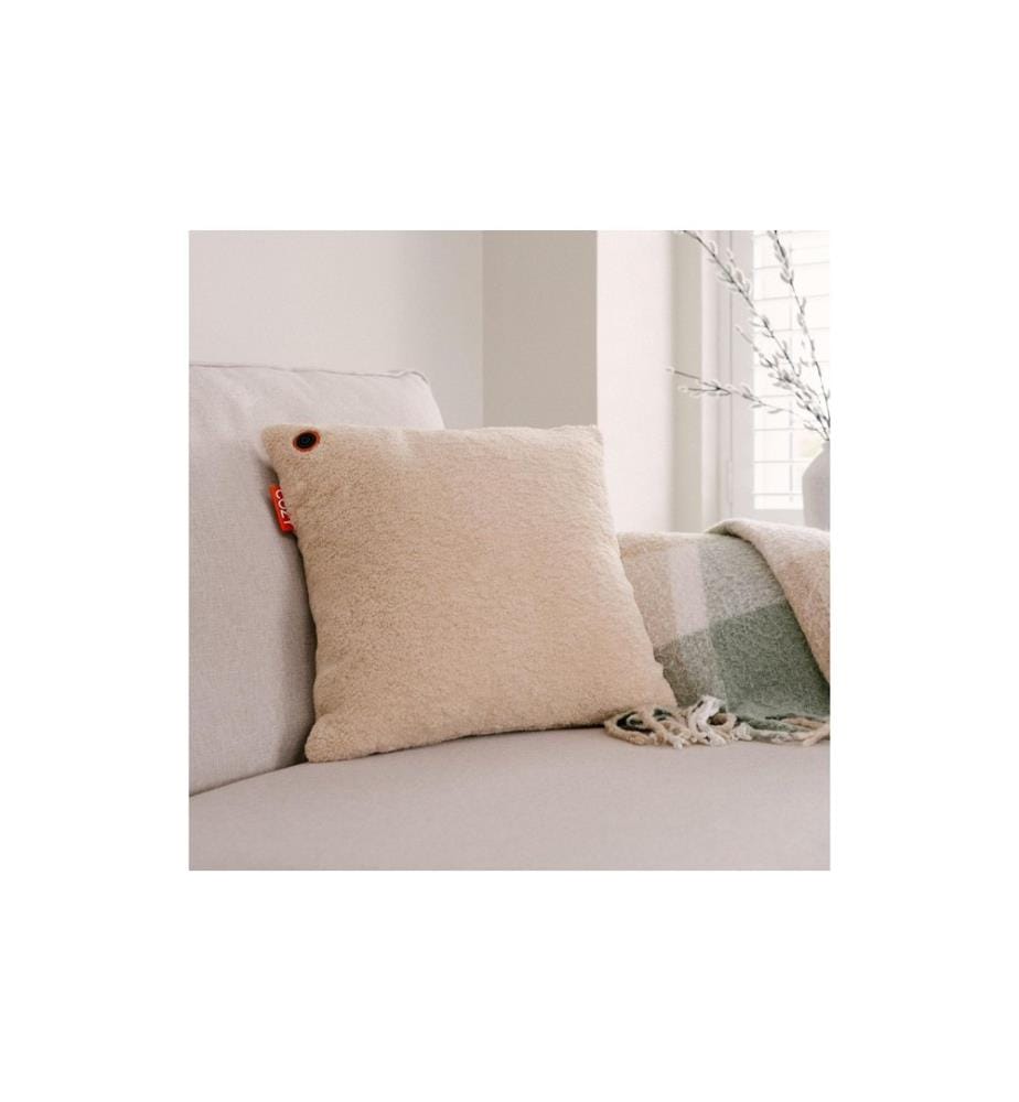 BODI-TEK - Coussin chauffant Cozy Una Wooly Fonctionnement sur batterie, Beige
