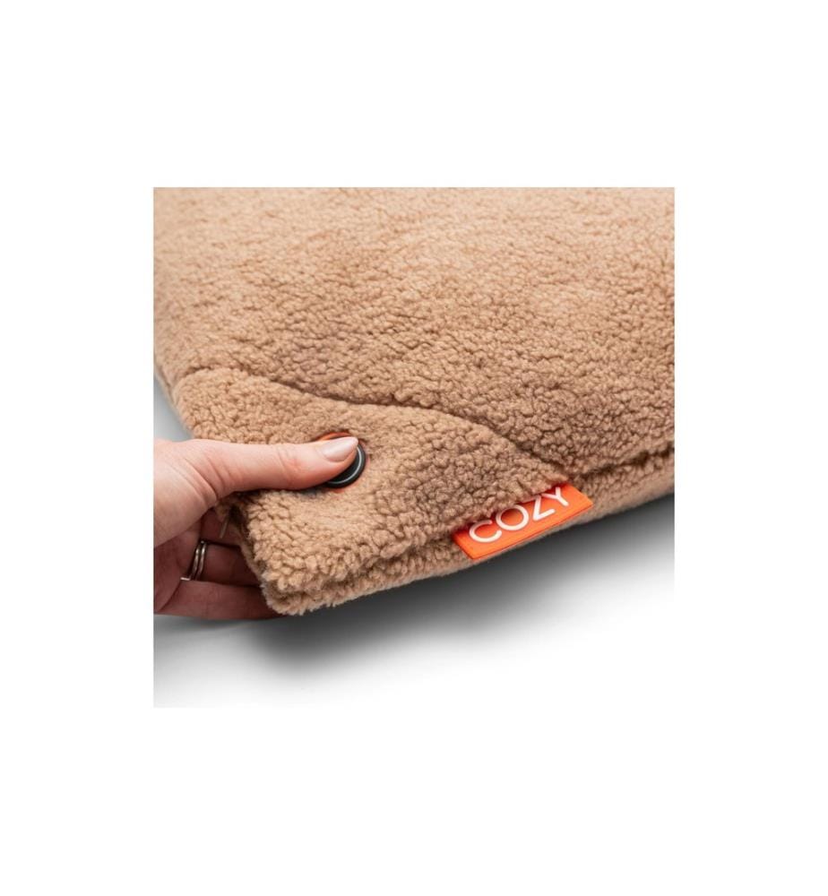 BODI-TEK - Coussin chauffant Cozy Una Wooly Fonctionnement sur batterie, Choco