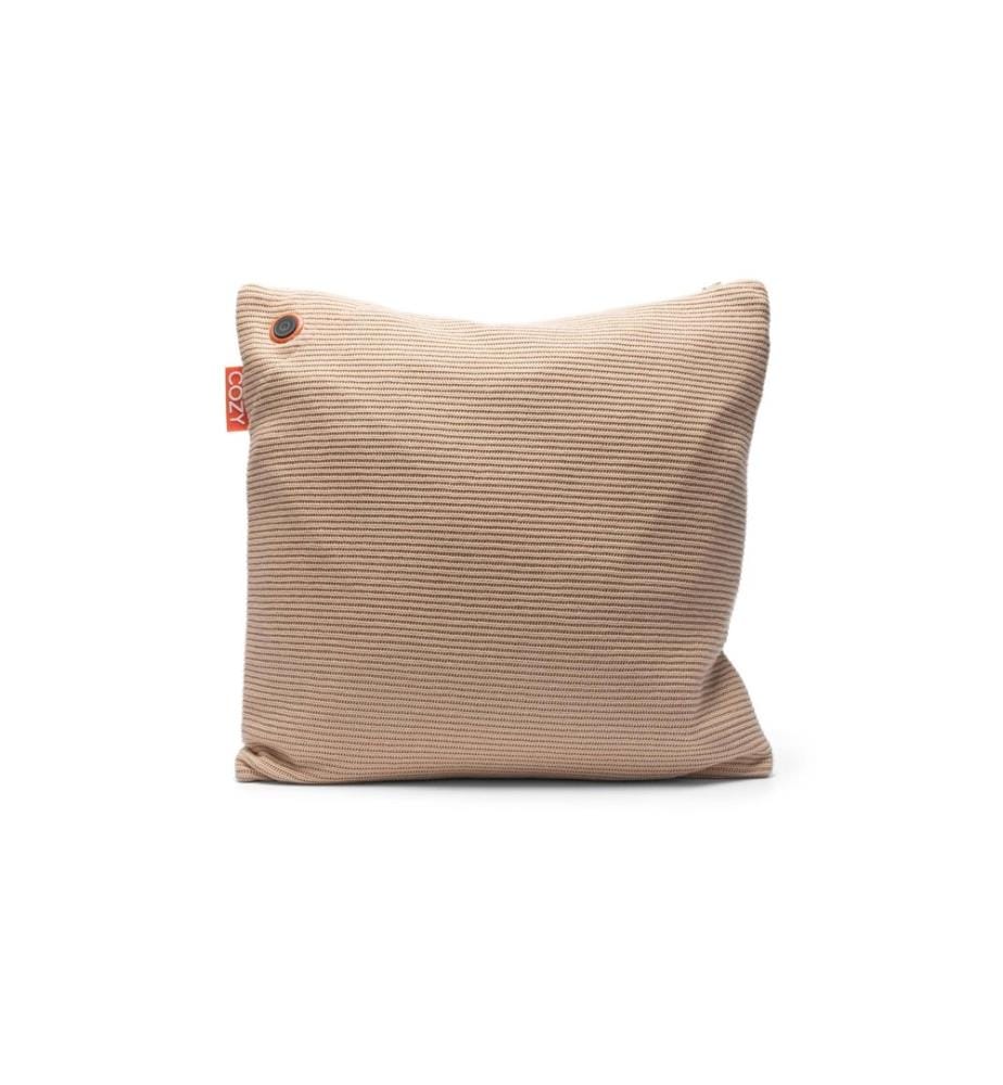 BODI-TEK - Coussin chauffant Cozy Una Strick Fonctionnement sur batterie, brun clair