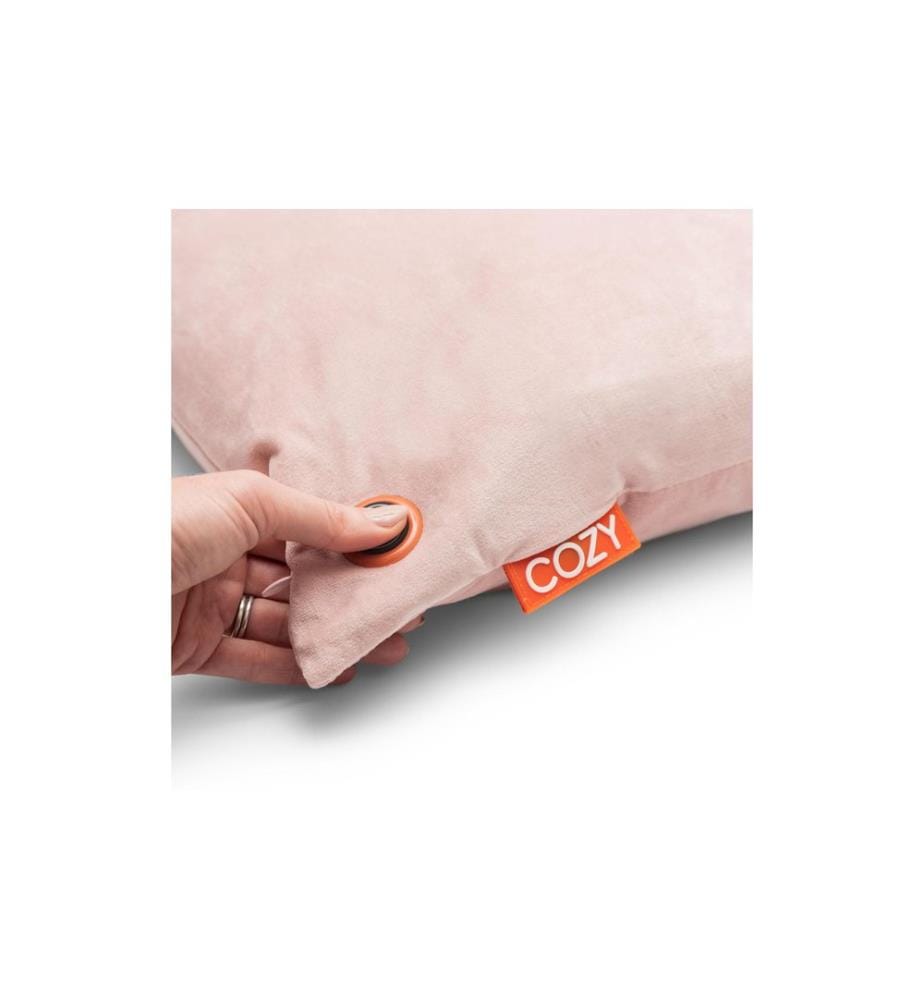 BODI-TEK - Coussin chauffant Cozy Una Samt Fonctionnement sur batterie, rose clair
