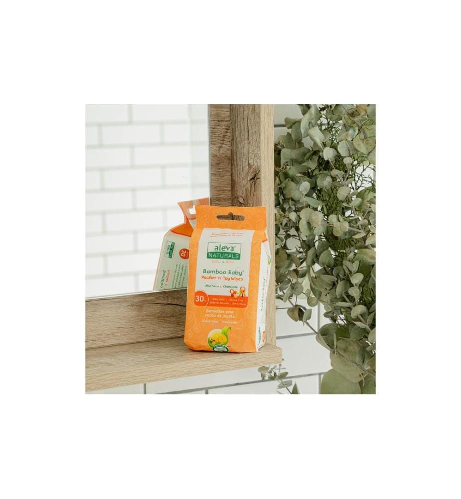 Aleva Naturals - Feuchttücher Für Schnuller und Spielzeug 30 Stück
