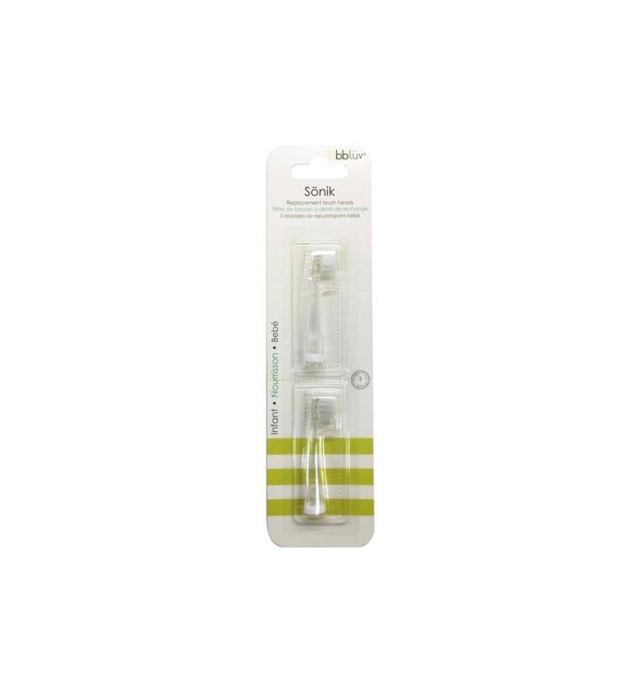 bblüv - Têtes de brosse à dents de rechange Sönik 2 pièces, Blanc,  6-18 mois