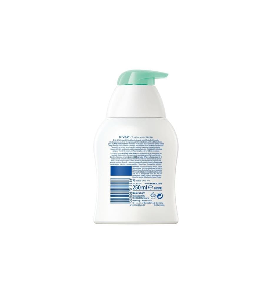 NIVEA - Soin intime Intimo Mild Fresh Wash Lotion 250 ml
