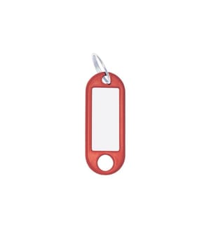 WEDO - Schlüsselanhänger 18 mm mit Ring, Rot, 100 Stück