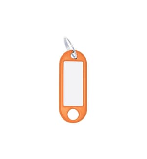 WEDO - Schlüsselanhänger 18 mm mit Ring, Orange, 100 Stück