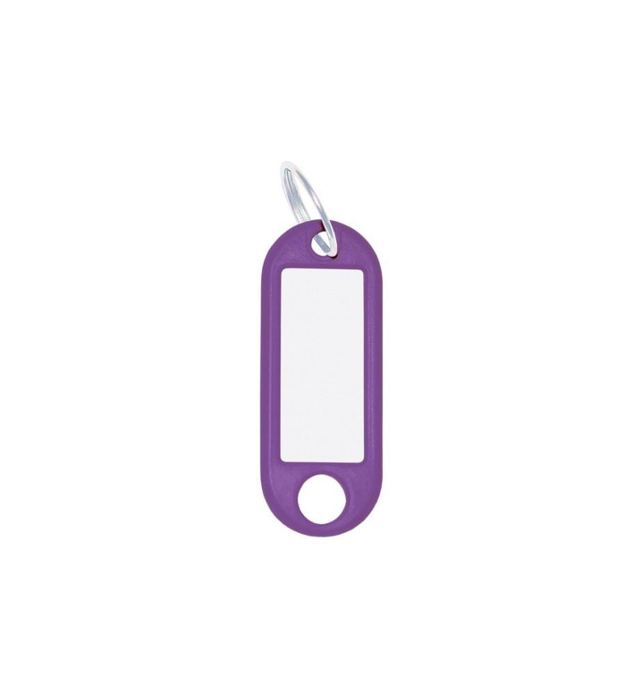 WEDO - Schlüsselanhänger 18 mm mit Ring, Violett, 100 Stück