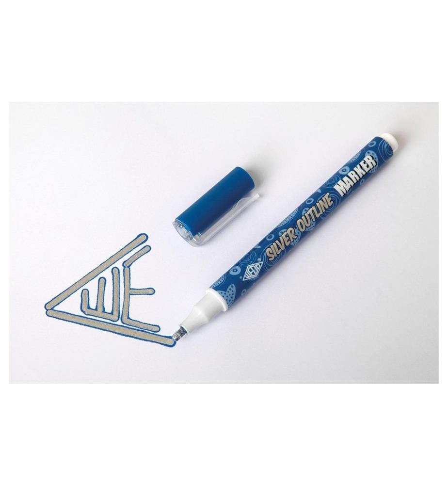 WEDO - Filzstift Silver + Outline 6 Stück Mehrfarbig