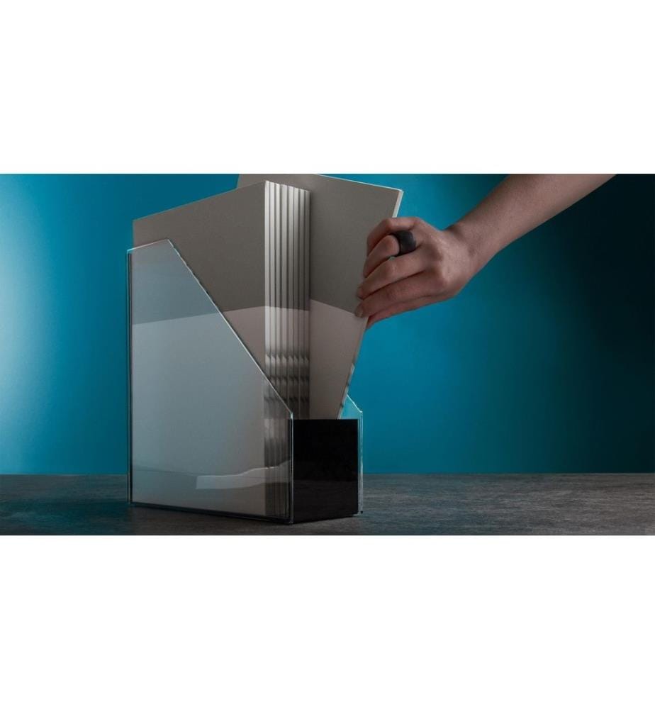WEDO - Stehsammler Exclusive series A4 Schwarz/Transparent