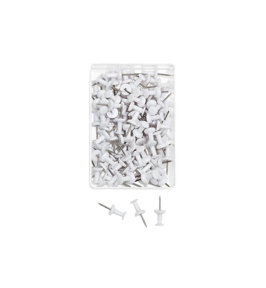 WEDO - Punaise 9 mm Blanc, 100 pièces