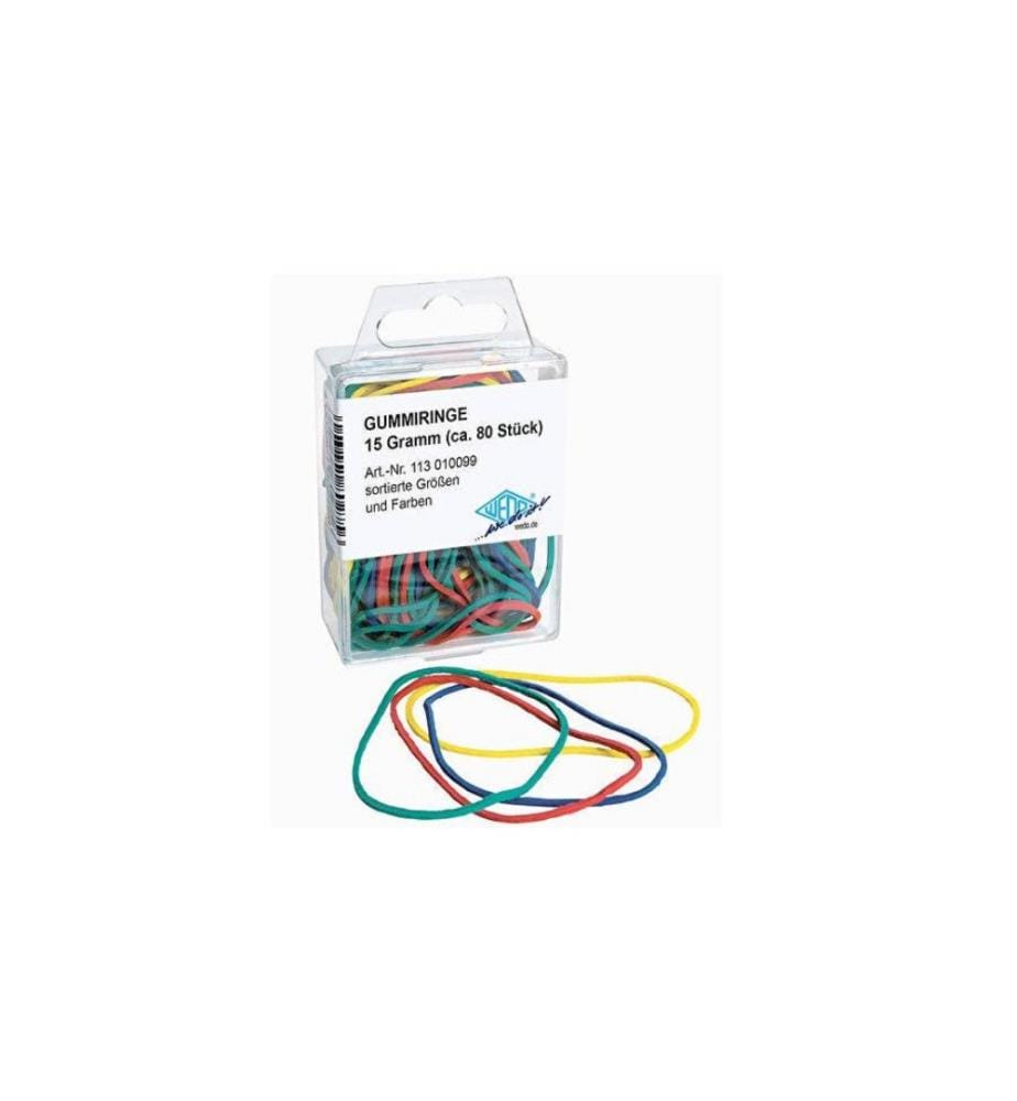 WEDO - Gummiband verschiedene Grössen, bunt