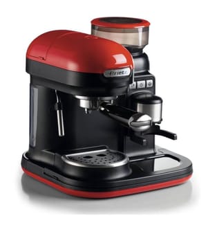 Kaffeemaschine - Moderna - Rot 1-2 Becher, mit Mahlwerk 250g