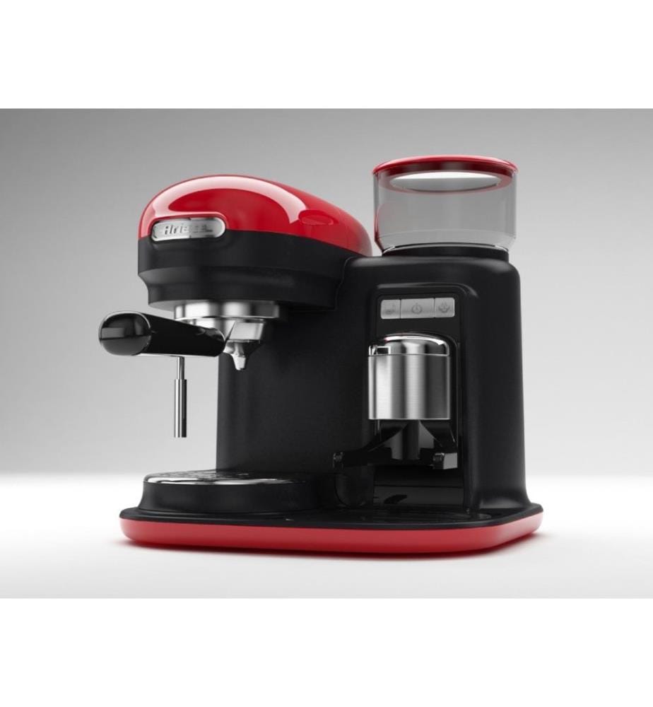 Kaffeemaschine - Moderna - Rot 1-2 Becher, mit Mahlwerk 250g