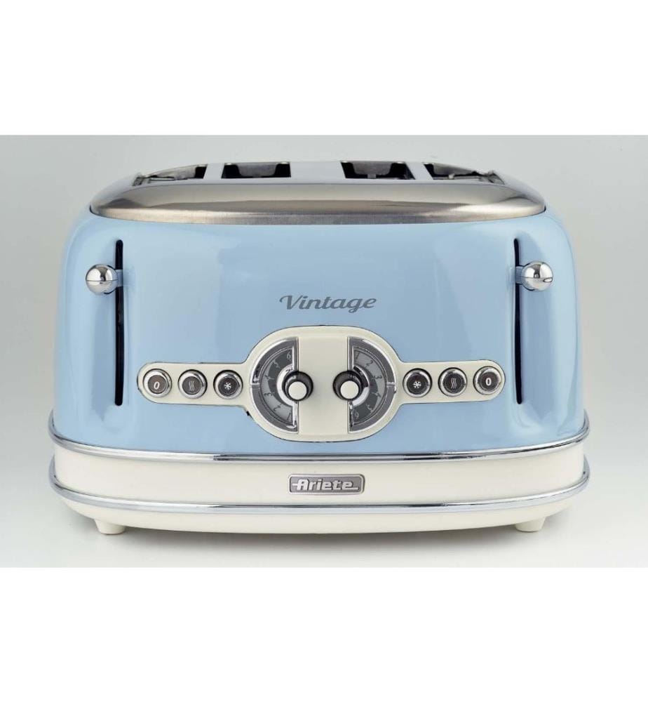 Toaster - Vintage - 4 Schlitze Blau, ohne Klammern