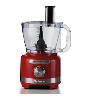 Küchenmaschine, Zerkleinerer 3 L, Mixer 2 L, 3 Geschwindigkeiten + Pulse, 1000 W - Rot