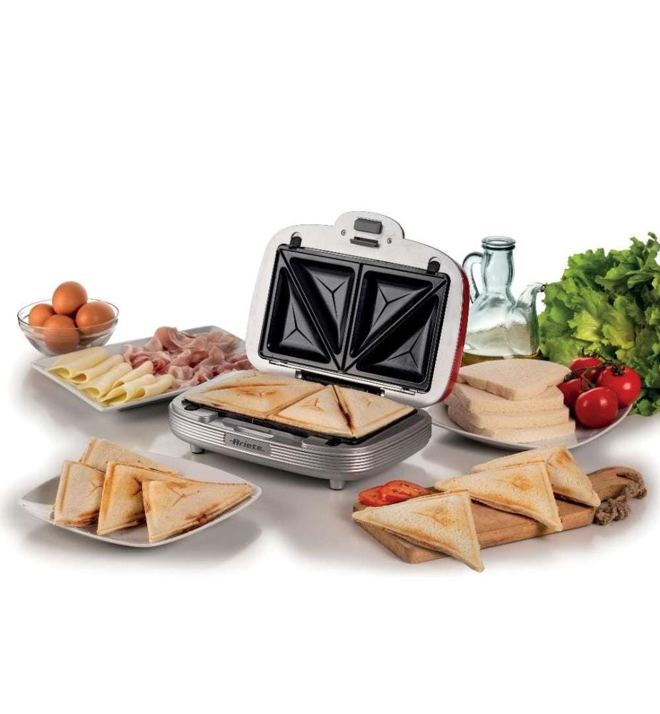 Sandwichmaschine - Party Time - Rot 3 Platten: Muffin, Donut, Sandwich