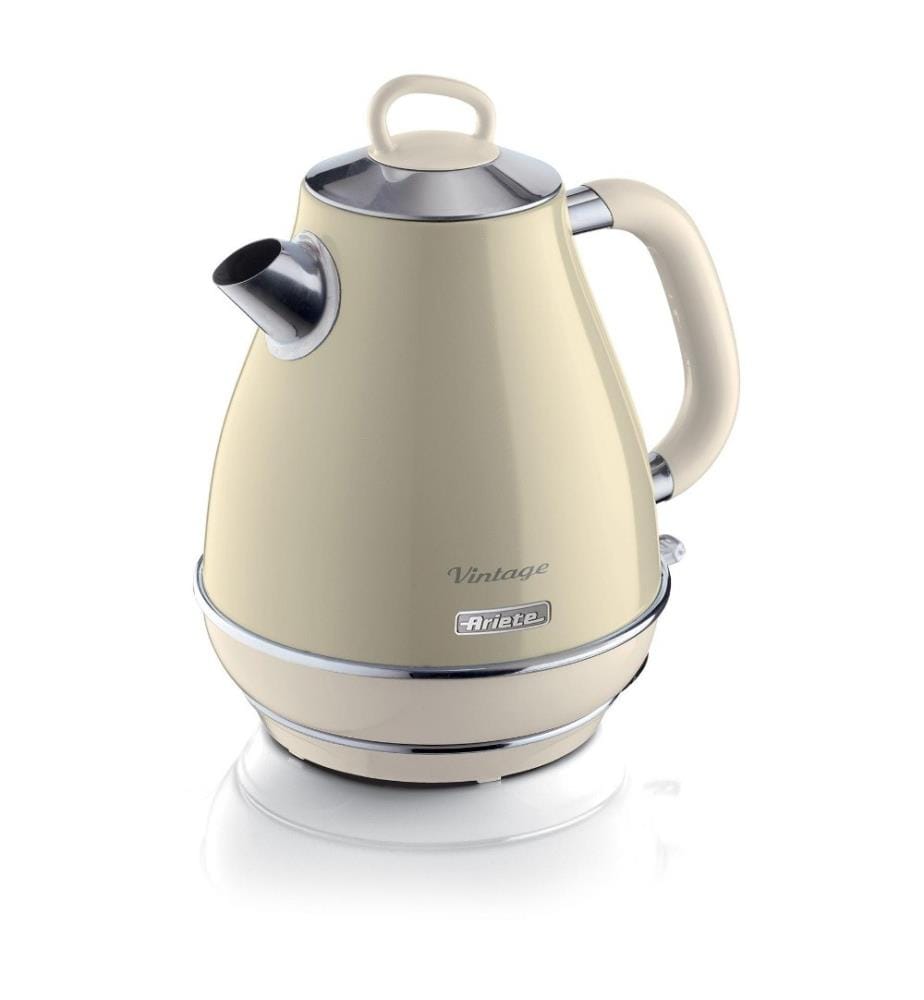 Wasserkocher - Vintage - Beige 1.7L Kapazität, Kabellos, drehbare Basis 360°