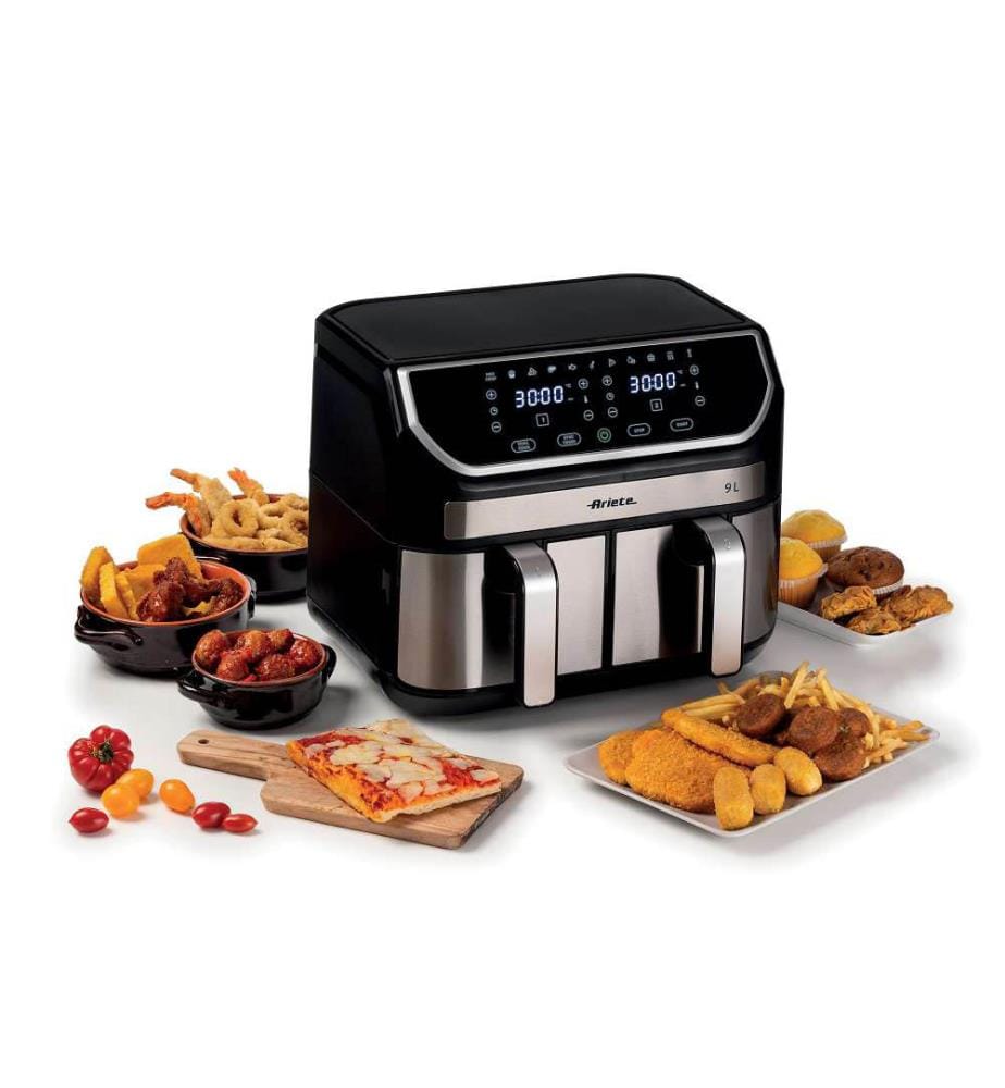 Doppelte Luftfritteuse - 2 Körbe, 11 Programme - 2X4.5L, 2100W