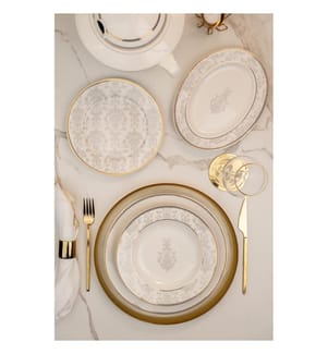 Service de table, 68 pièces, multicolore, 100 % PORCELAINE