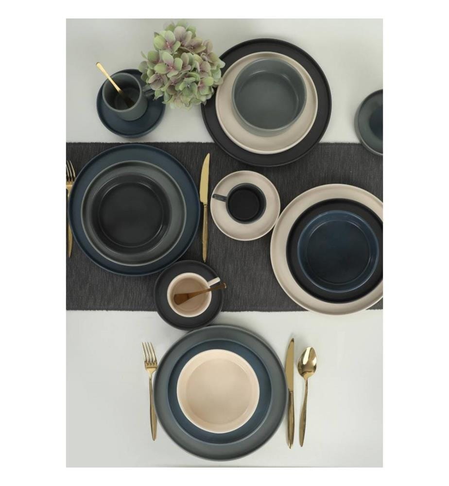 Tafelservice, 20-teilig, Multicolor, Keramik-Steingut