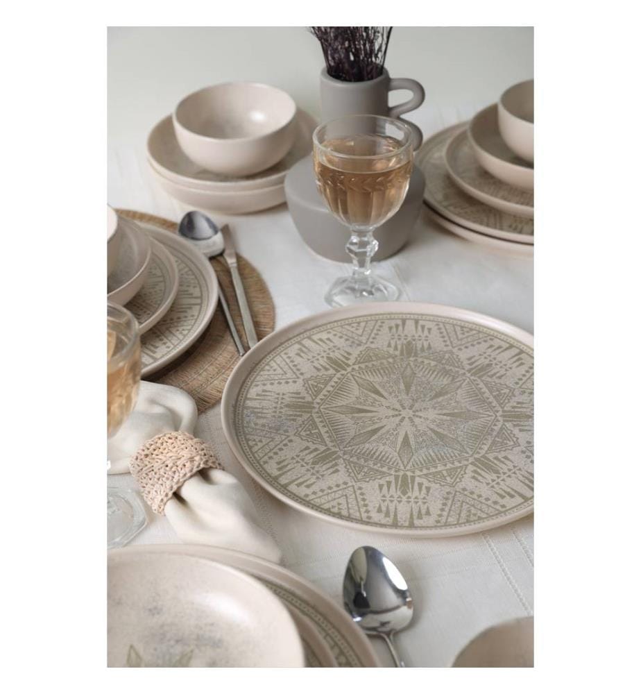 Service de Table en céramique (24 pièces) - Crème