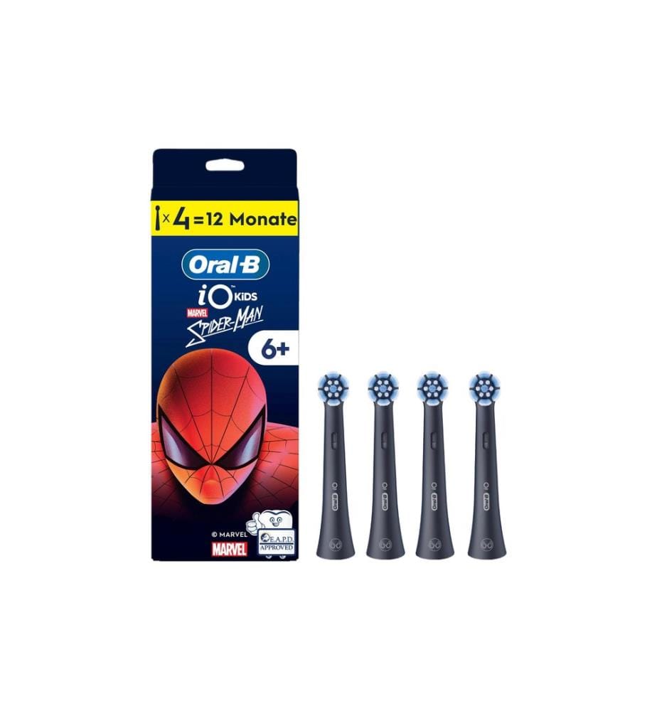 Oral-B Testine spazzolino Kids iO Spiderman 4 pezzi