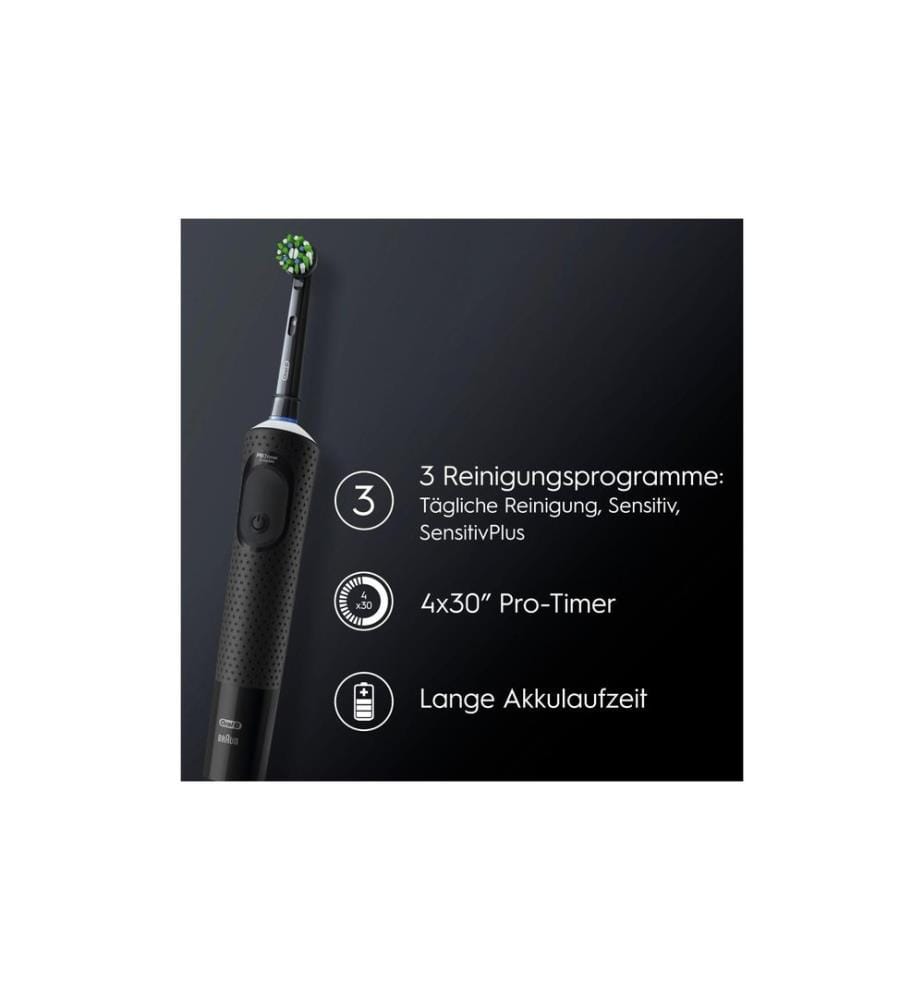 Oral-B Brosses à dents électrique Vitality Pro D103 Noir 3 modes