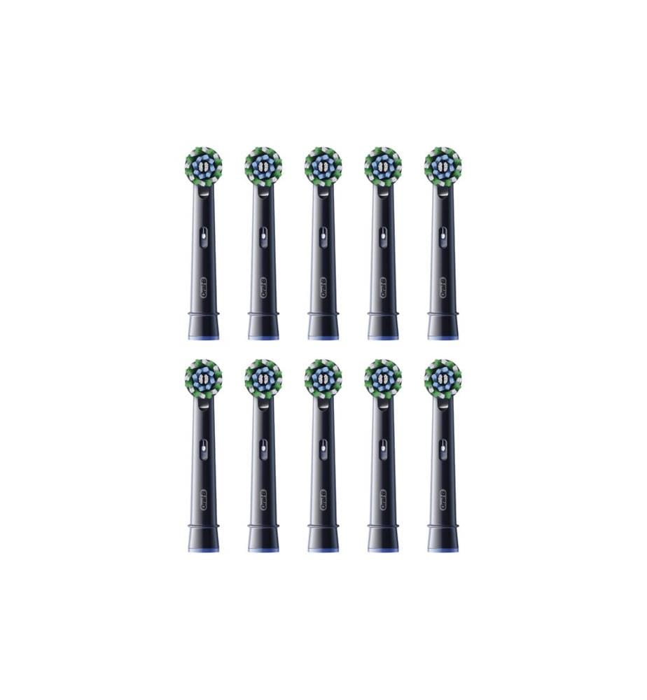 Oral-B Têtes de brosse à dents CrossAction 10 pièces, noir
