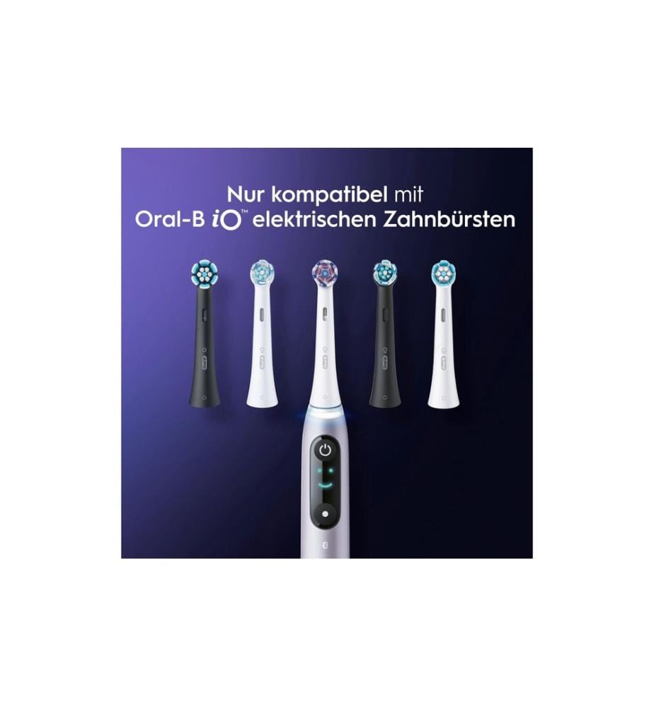 Oral-B Zahnbürstenkopf iO Ultimative Reinigung, Schwarz, 8 Stück