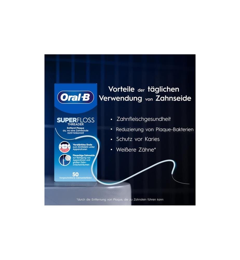 Oral-B Zahnseide Superfloss Threader 50 Fäden