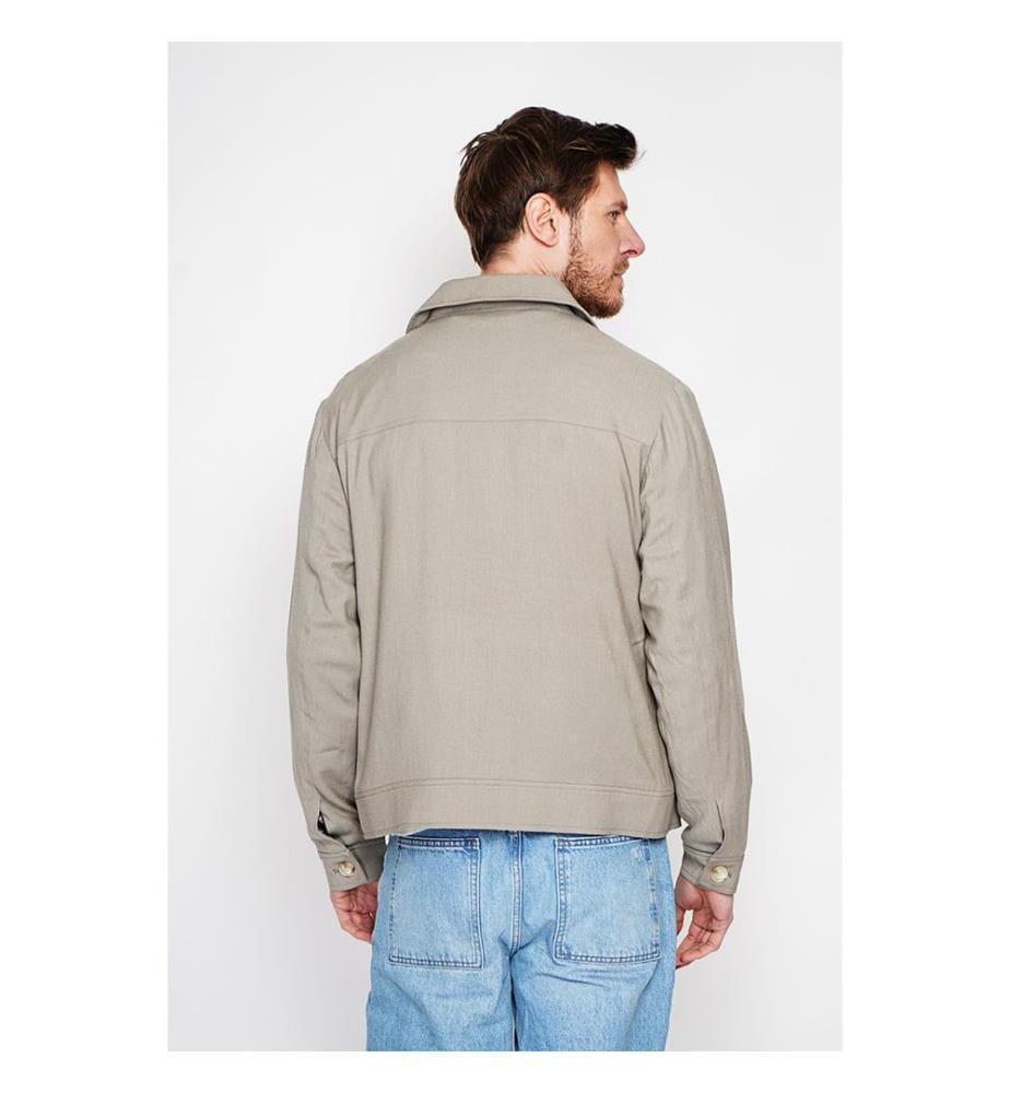 Veste Classique Boutonnée - Kaki