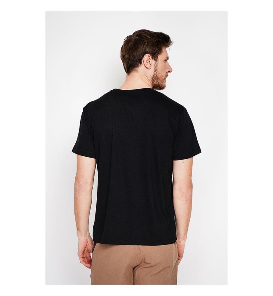 T-Shirt Col Rond - Noir