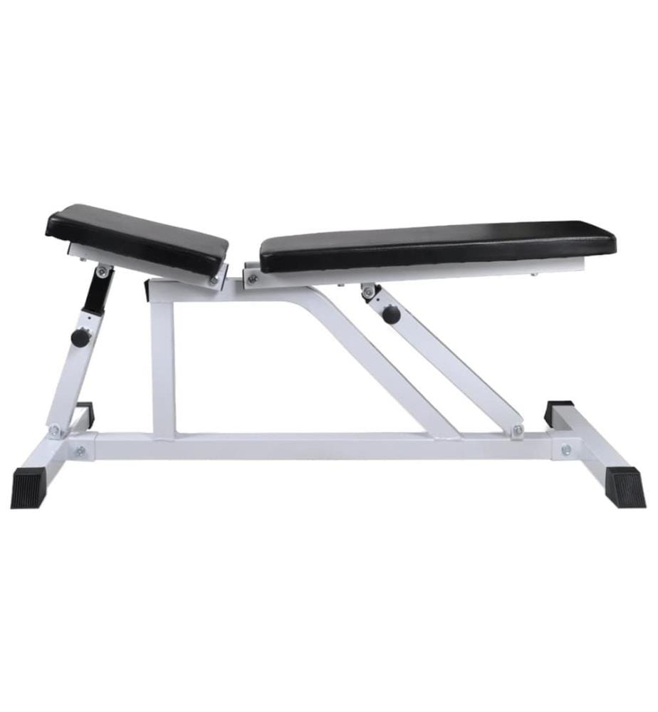 Hantelbank mit Lang- und Kurzhantel-Set 60,5 kg